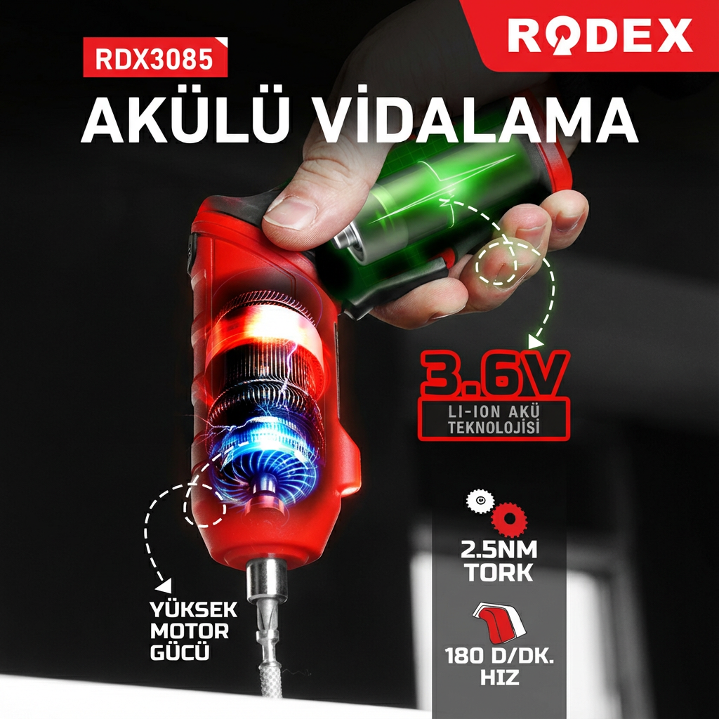 Rodex - Akülü Vidalama